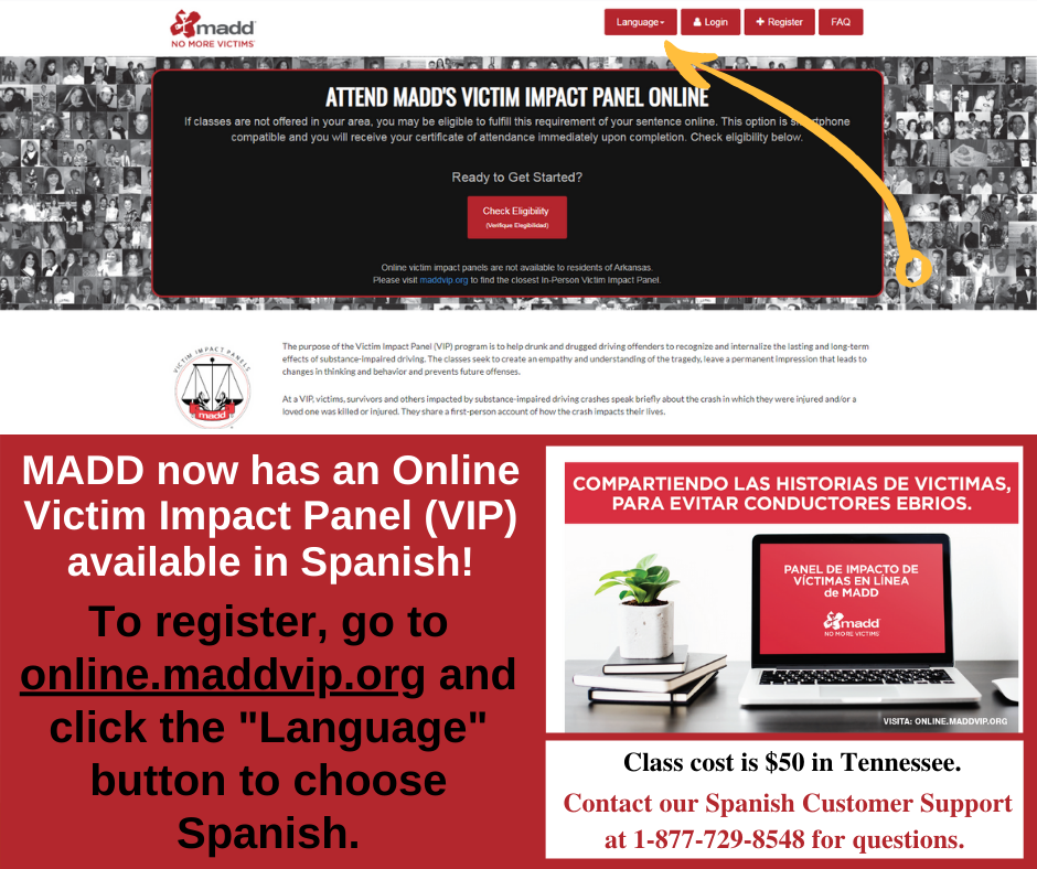 MADD Spanish online VIP (Espanol)