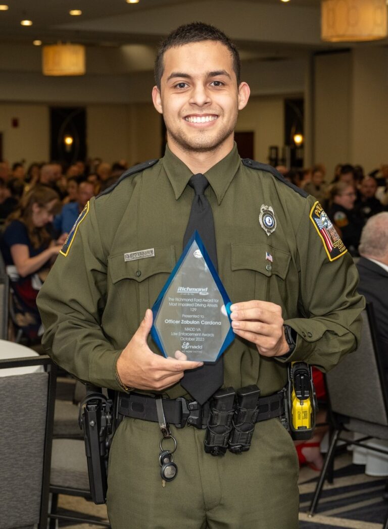 Madd Virginia Law Enforcement Award Winners Honored Virginia